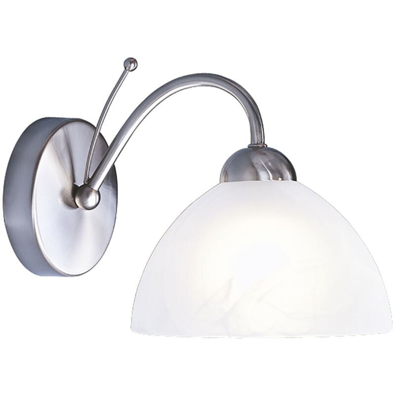 foto del prodotto searchlight applique contemporanea milanese acciaio argento vetro 1 luce e14