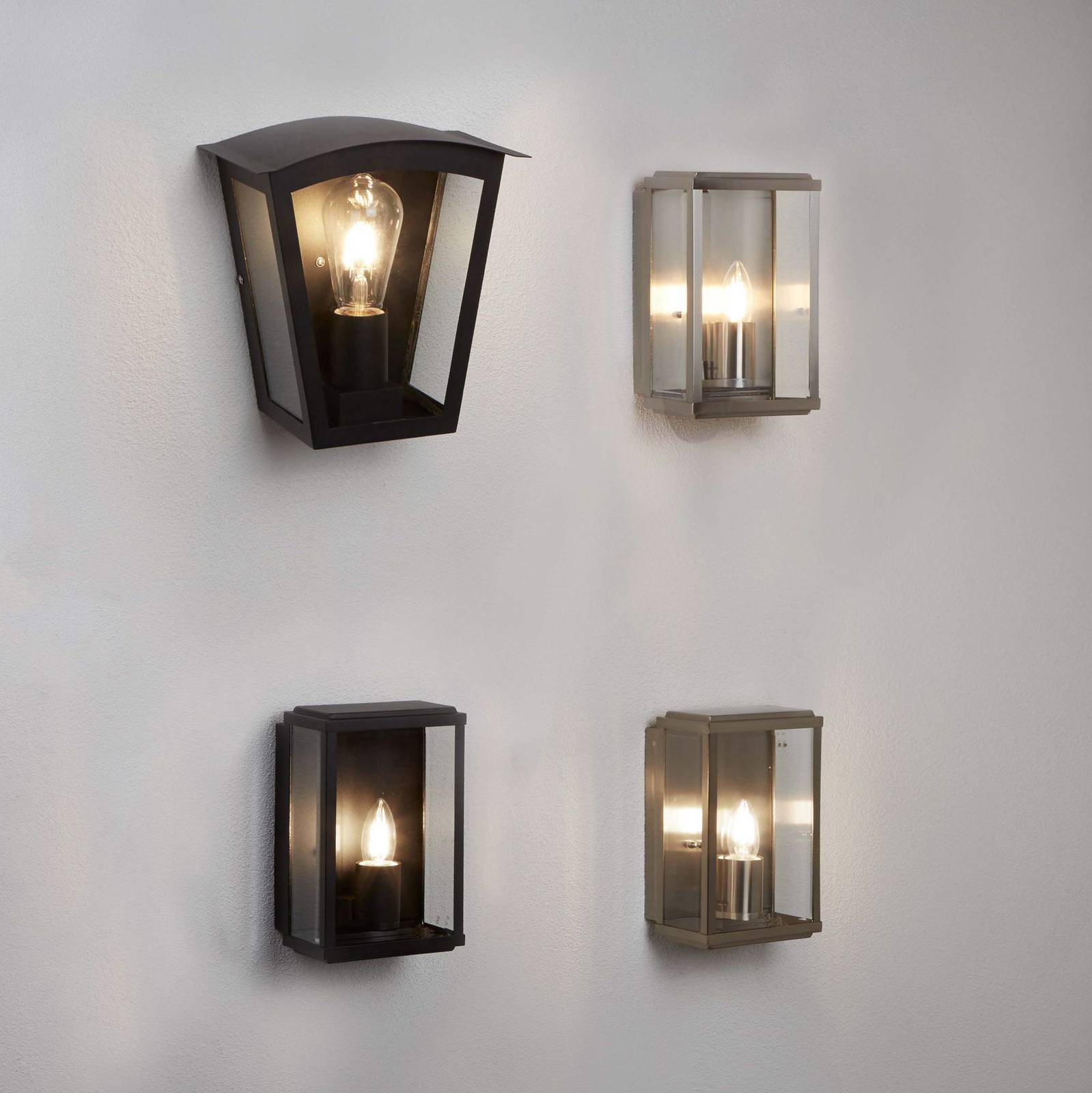foto del prodotto searchlight applique da esterni box, ottone