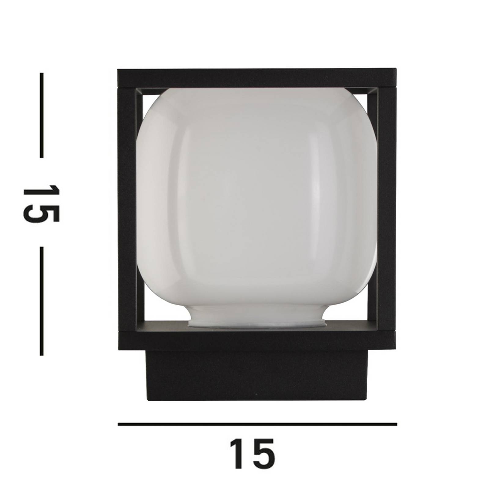foto del prodotto searchlight applique da esterni led athens, ip54, nero, metallo