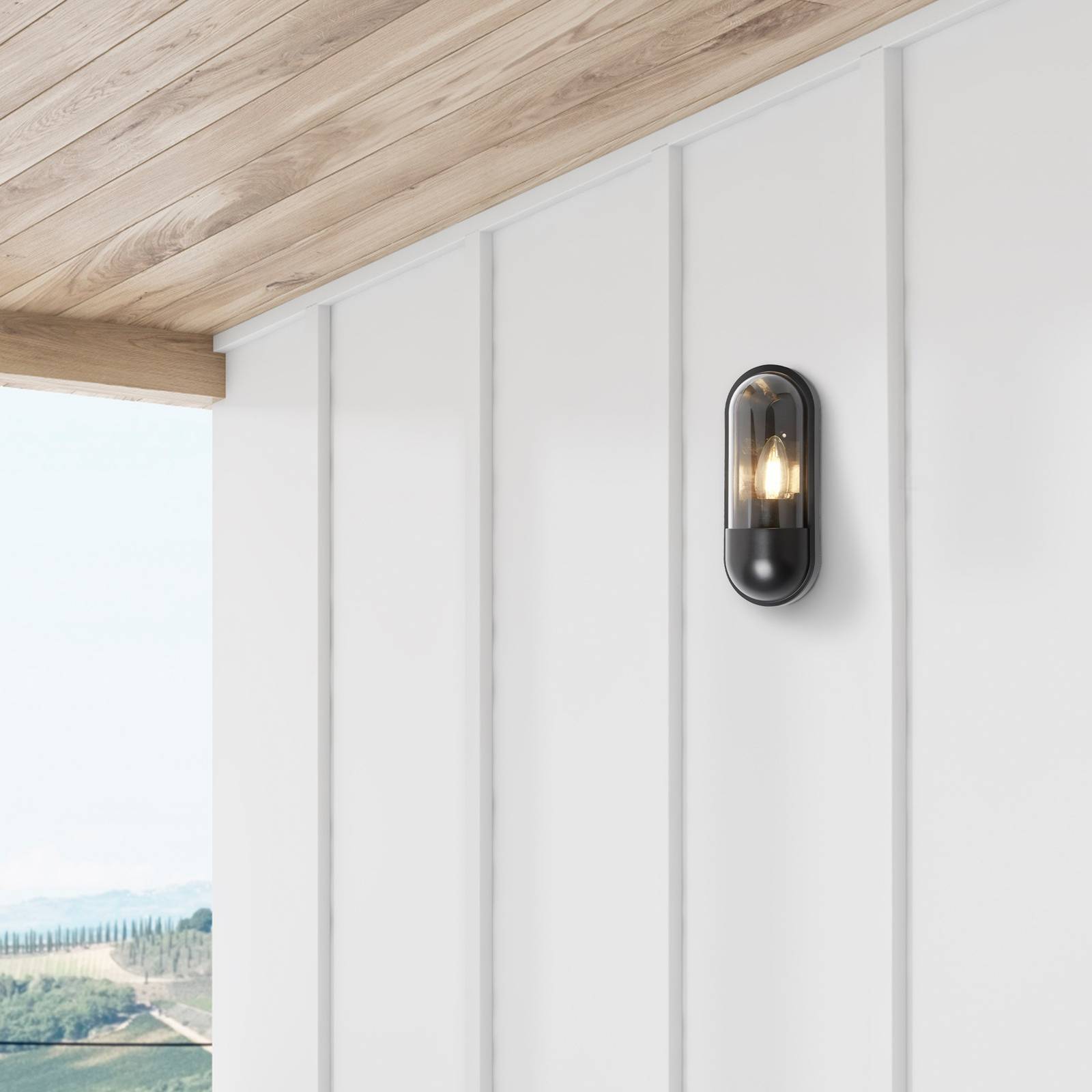 foto del prodotto searchlight applique da esterno x capsule, ip44