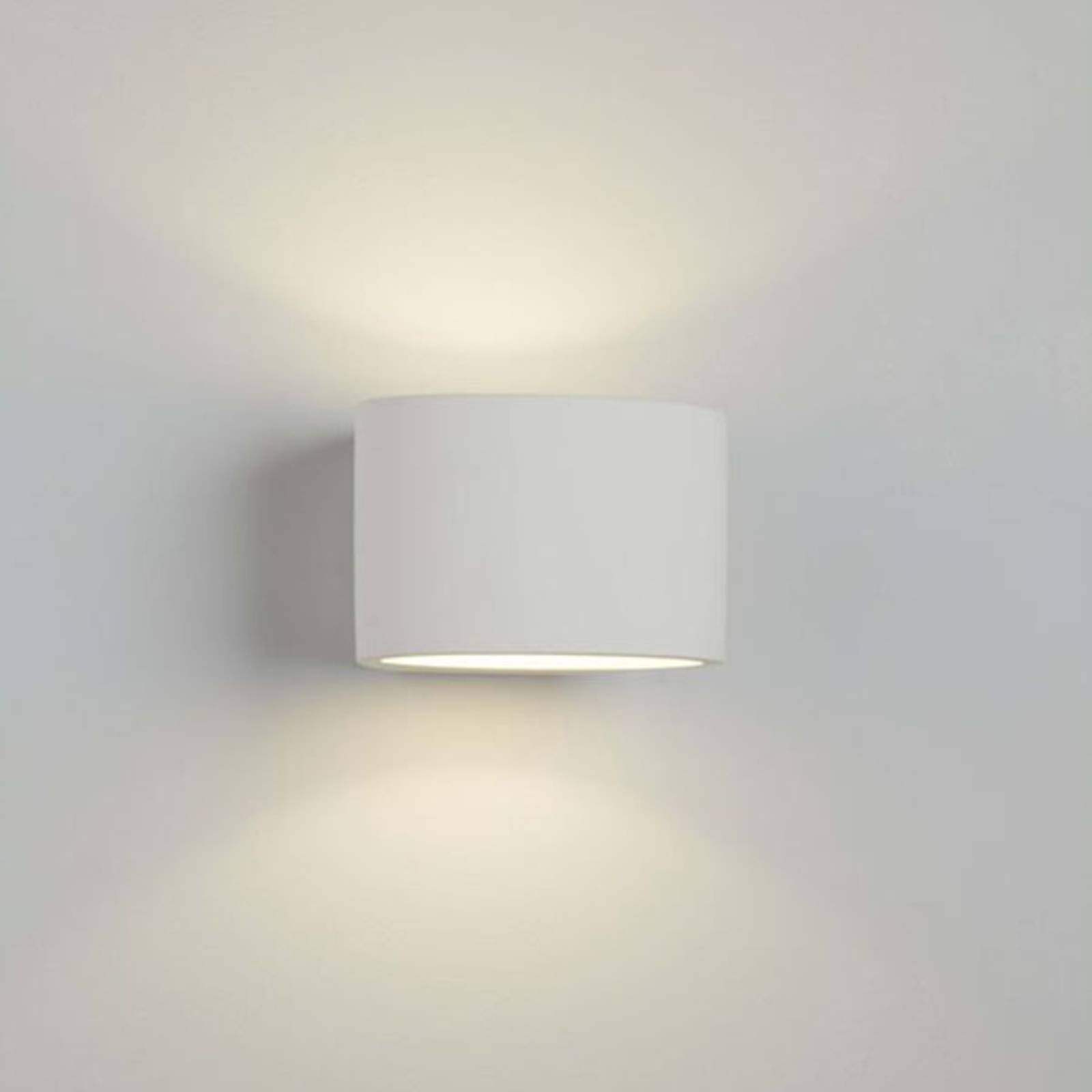 foto del prodotto searchlight applique di gesso 8721 up down di forma ovale