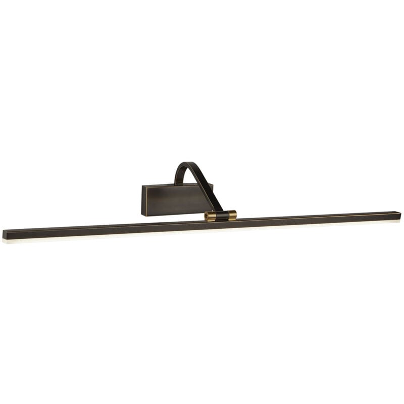 foto del prodotto searchlight applique moderna bilbao acciaio nero policarbonato oro led 17w 3000k