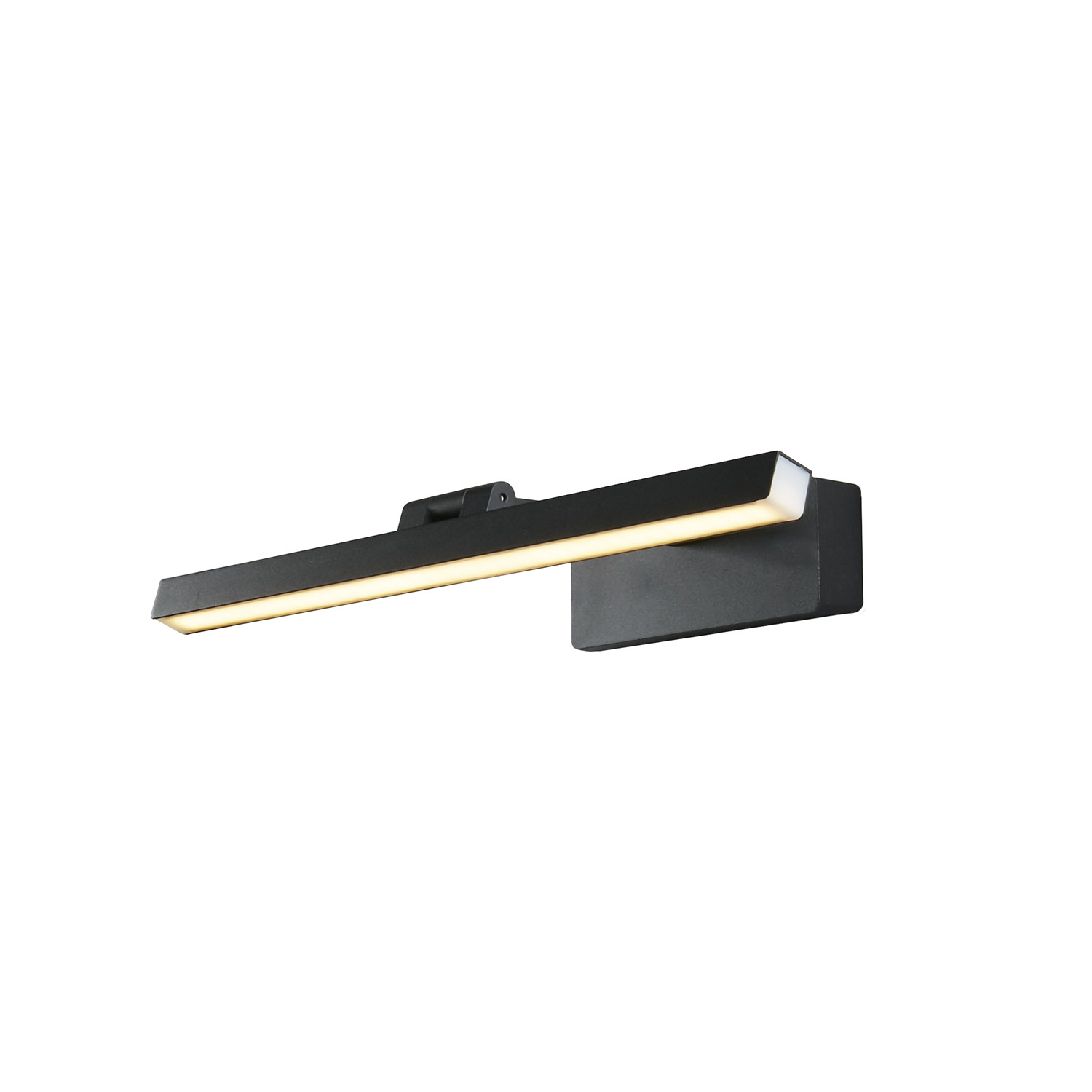 foto del prodotto searchlight applique moderna corf acciaio nero alluminio led 7,86w 3000k