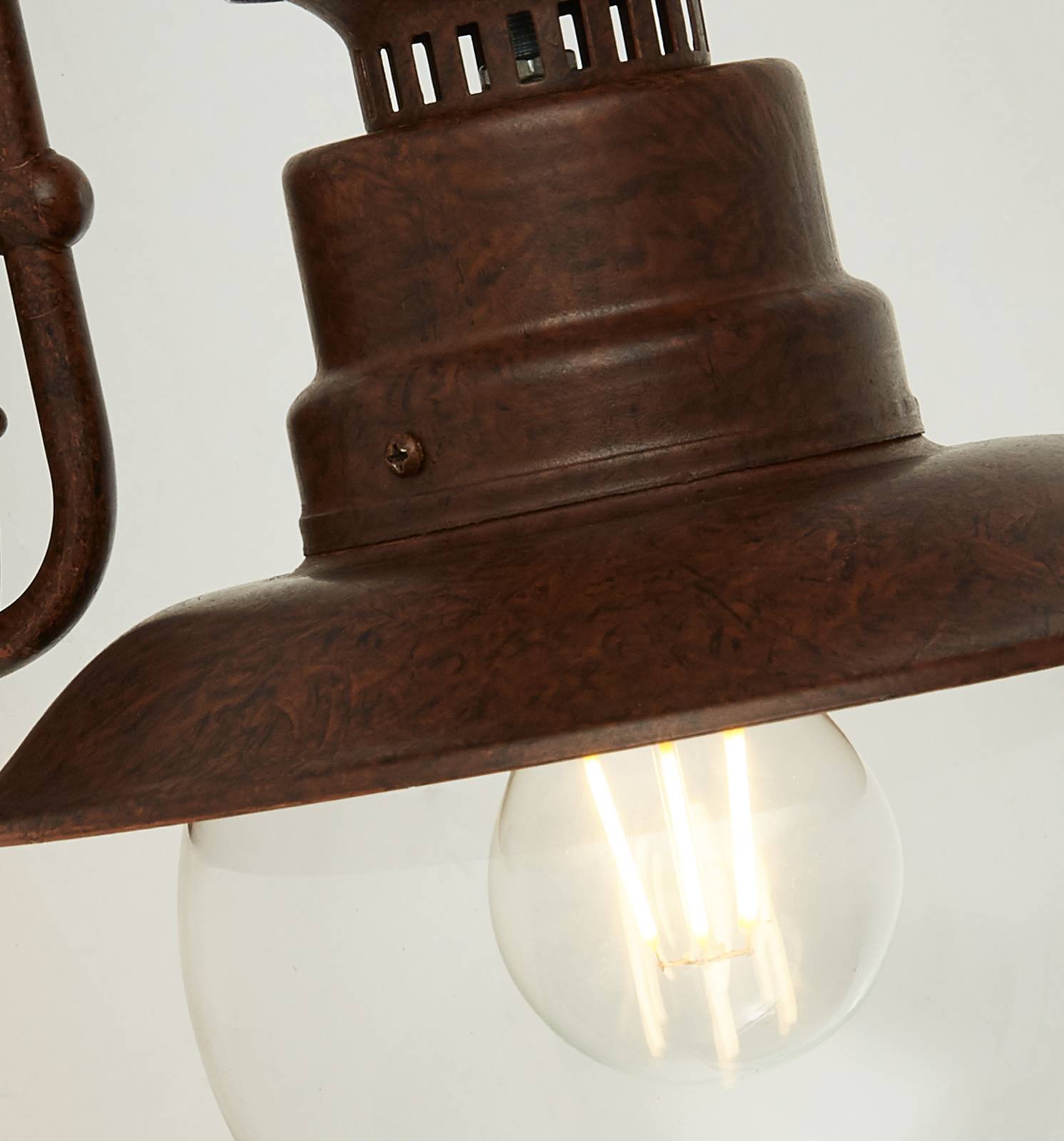 foto del prodotto searchlight applique station, marrone, ip44