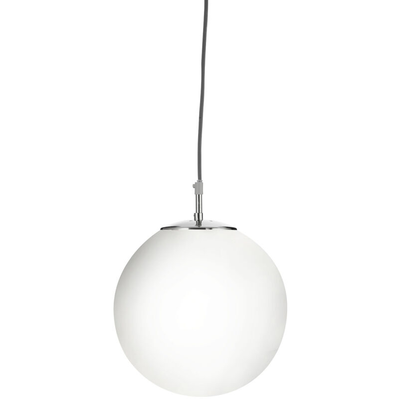 foto del prodotto searchlight lampada a sospensione atom, bianco opale, vetro, 30 cm, e27