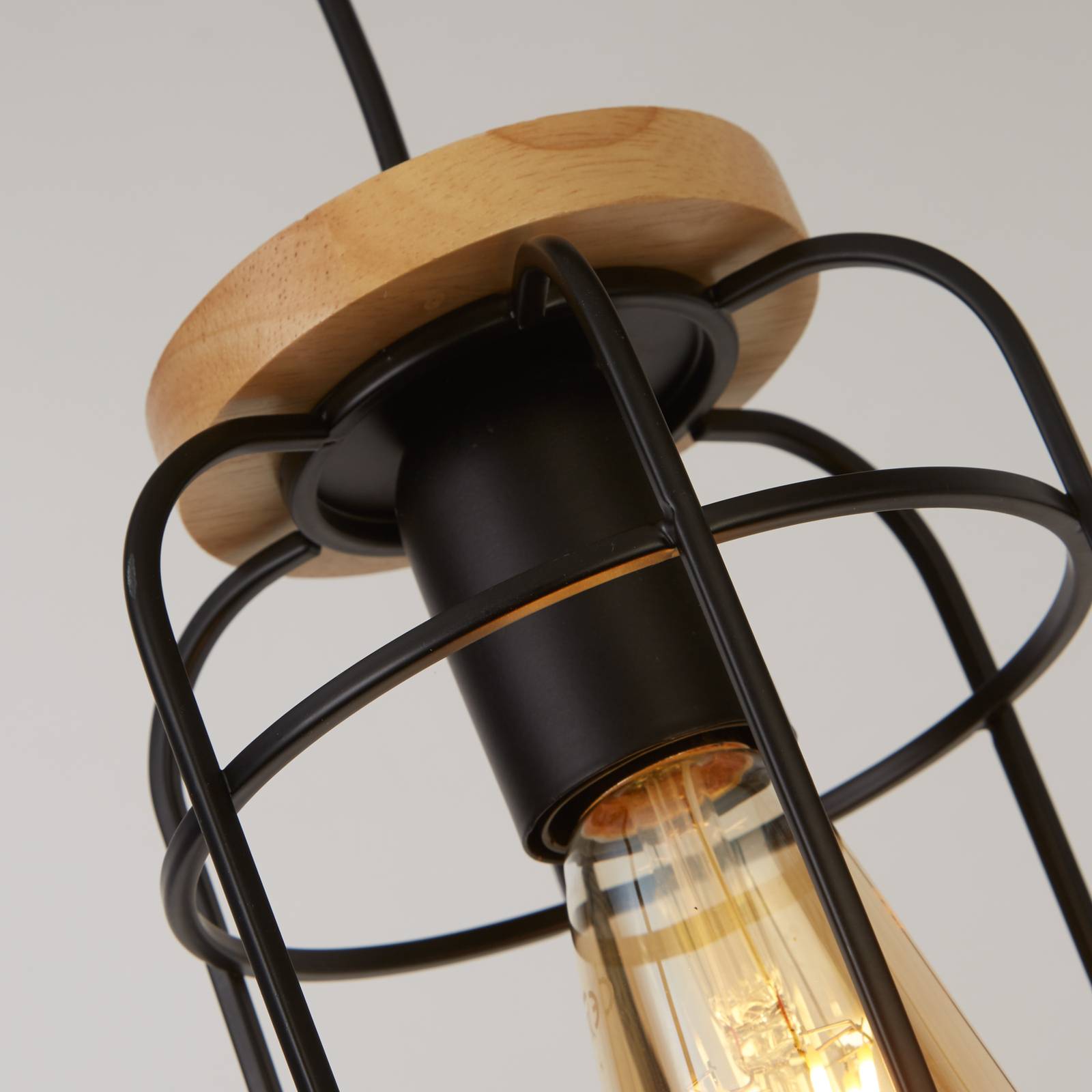 foto del prodotto searchlight lampada a sospensione cage ii 1 luce
