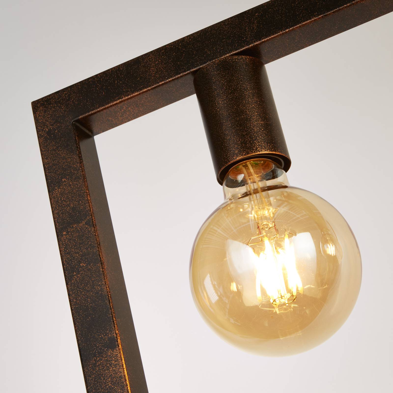 foto del prodotto searchlight lampada a sospensione rustic 5 luci, ruggine