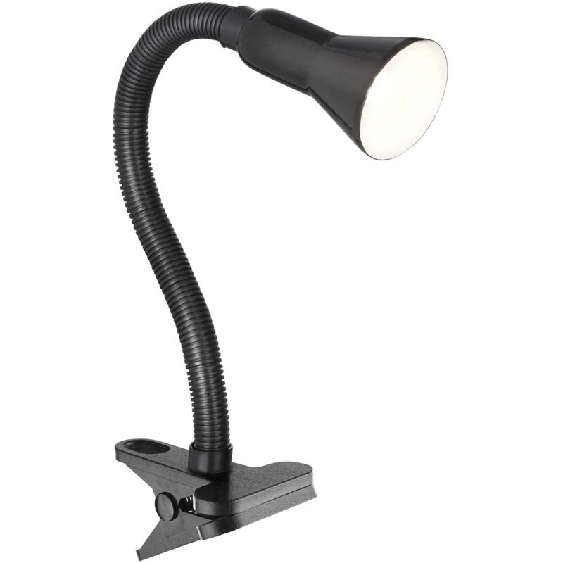 foto del prodotto searchlight lampada contemporanea desk partners acciaio nero policarbonato 1 luce e14