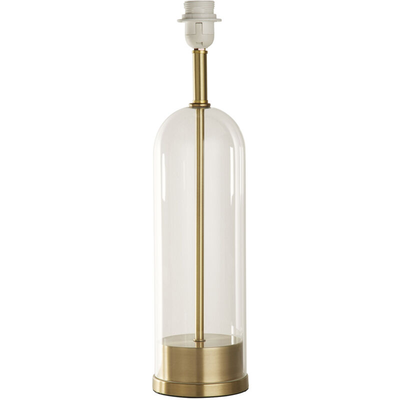 foto del prodotto searchlight lampada da scrivania contemporanea oxford acciaio ottone vetro 1 luce e27