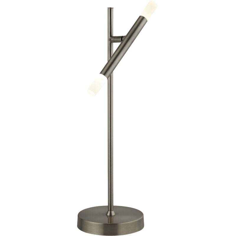 foto del prodotto searchlight lampada da scrivania industrial tubi acciaio cromo policarbonato led 4,65w 2700k