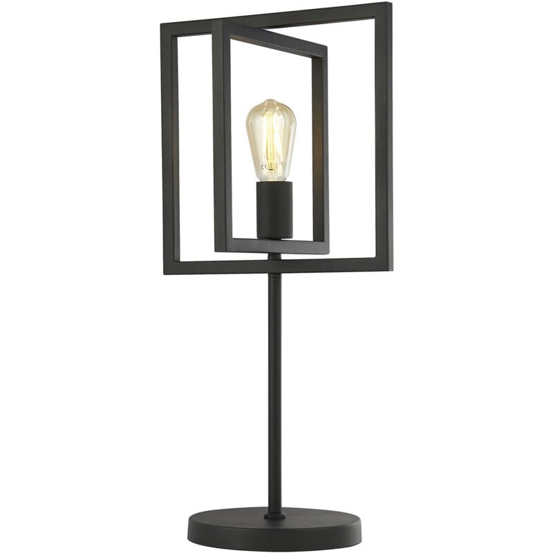 foto del prodotto searchlight lampada da scrivania ufficio industrial nordico plaza acciaio nero 1 luce e27
