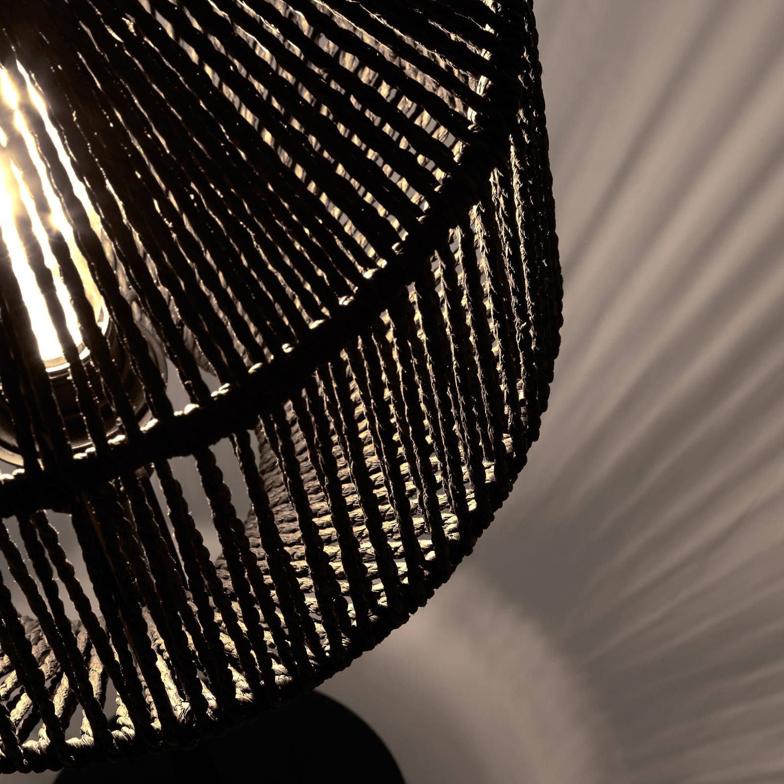 foto del prodotto searchlight lampada da tavolo wicker