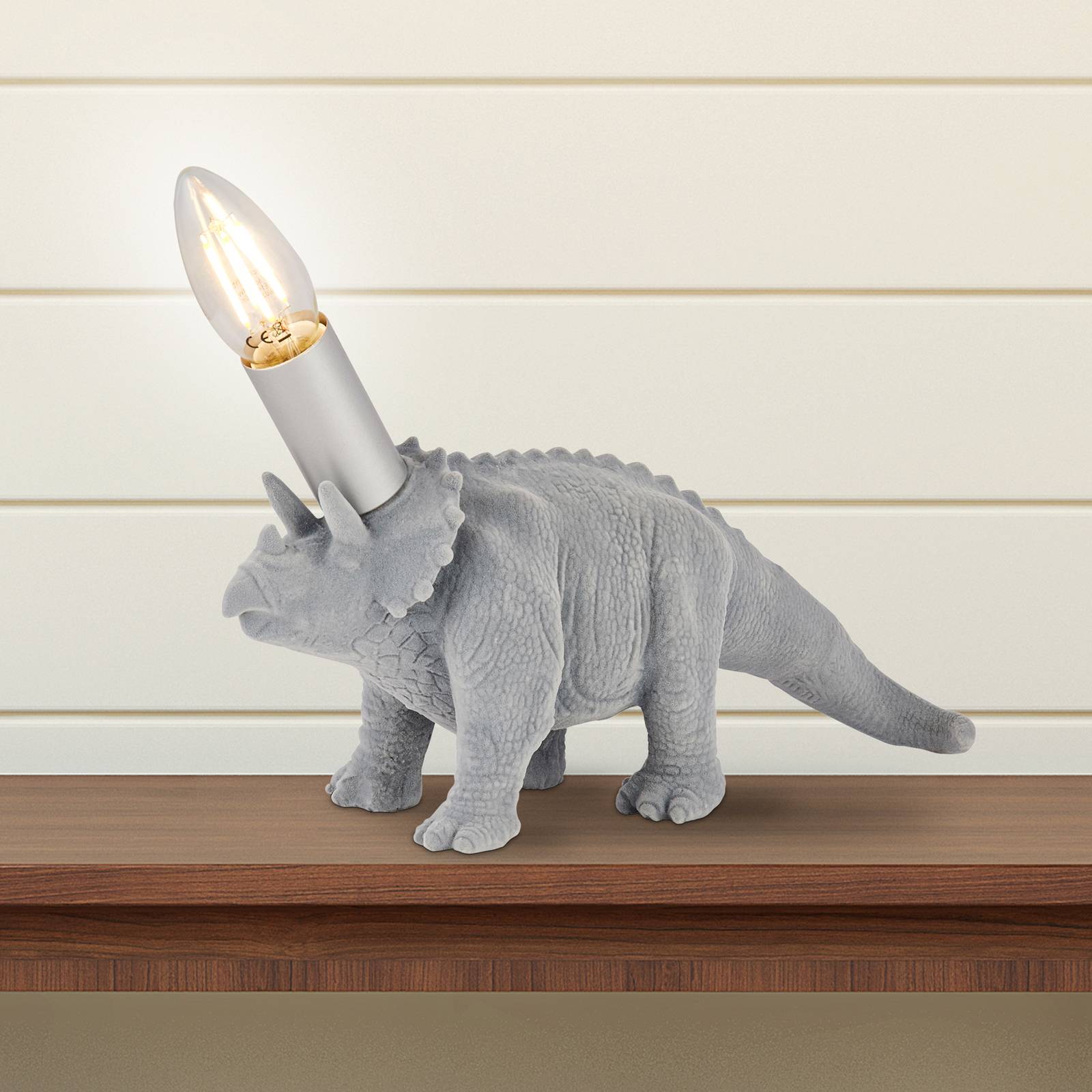 foto del prodotto searchlight lampada da tavolo x triceratops, ceramica