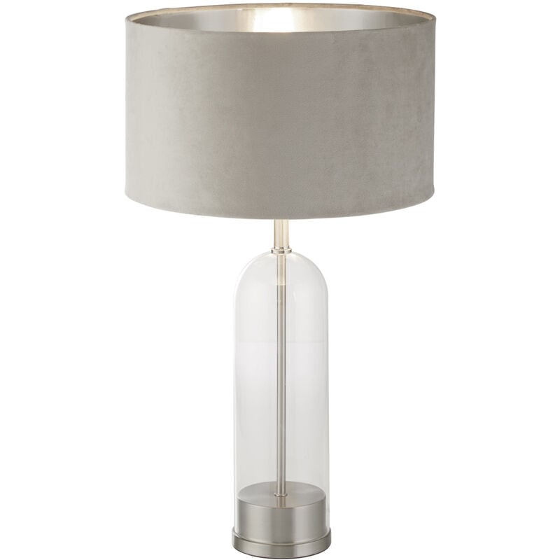 foto del prodotto searchlight lampada scrivania contemporanea oxford acciaio ottone velluto talpa 1 luce e27