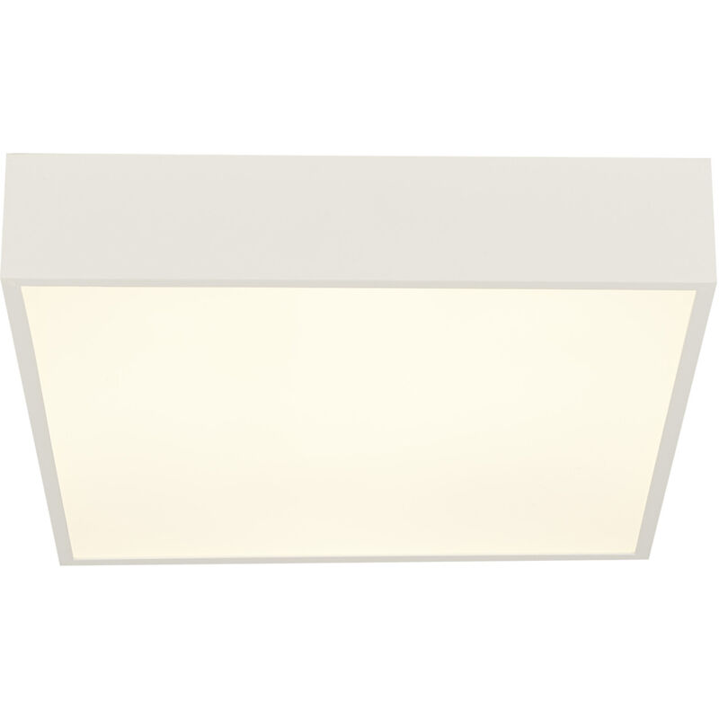 foto del prodotto searchlight plafoniera contemporanea zeus alluminio bianco policarbonato led 16w 3000k