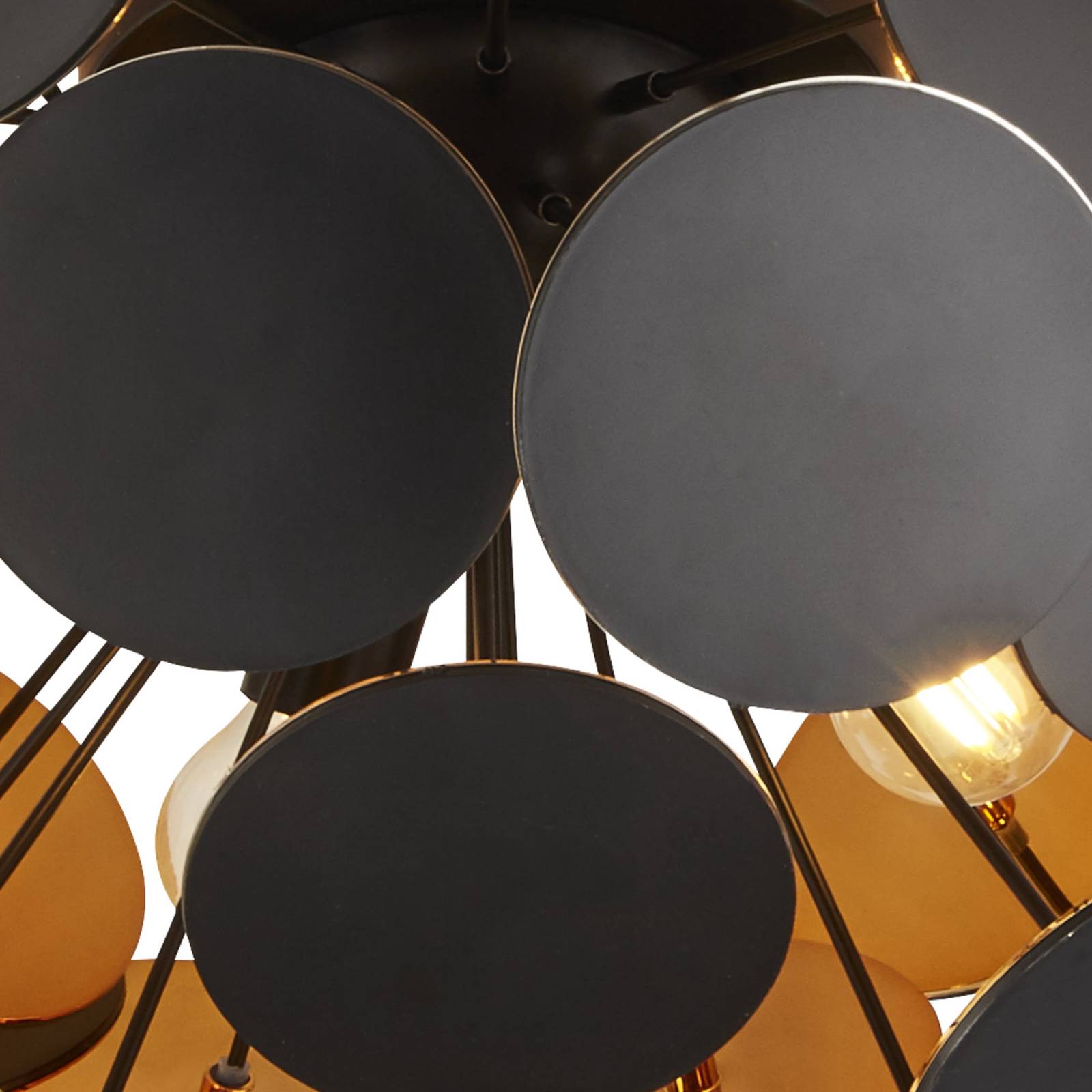 foto del prodotto searchlight plafoniera discus, 3 luci