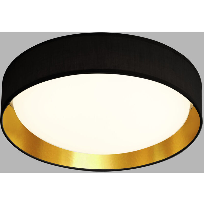 foto del prodotto searchlight plafoniera gianna acciaio bianco tessuto trasparente led 15,2w 3000k