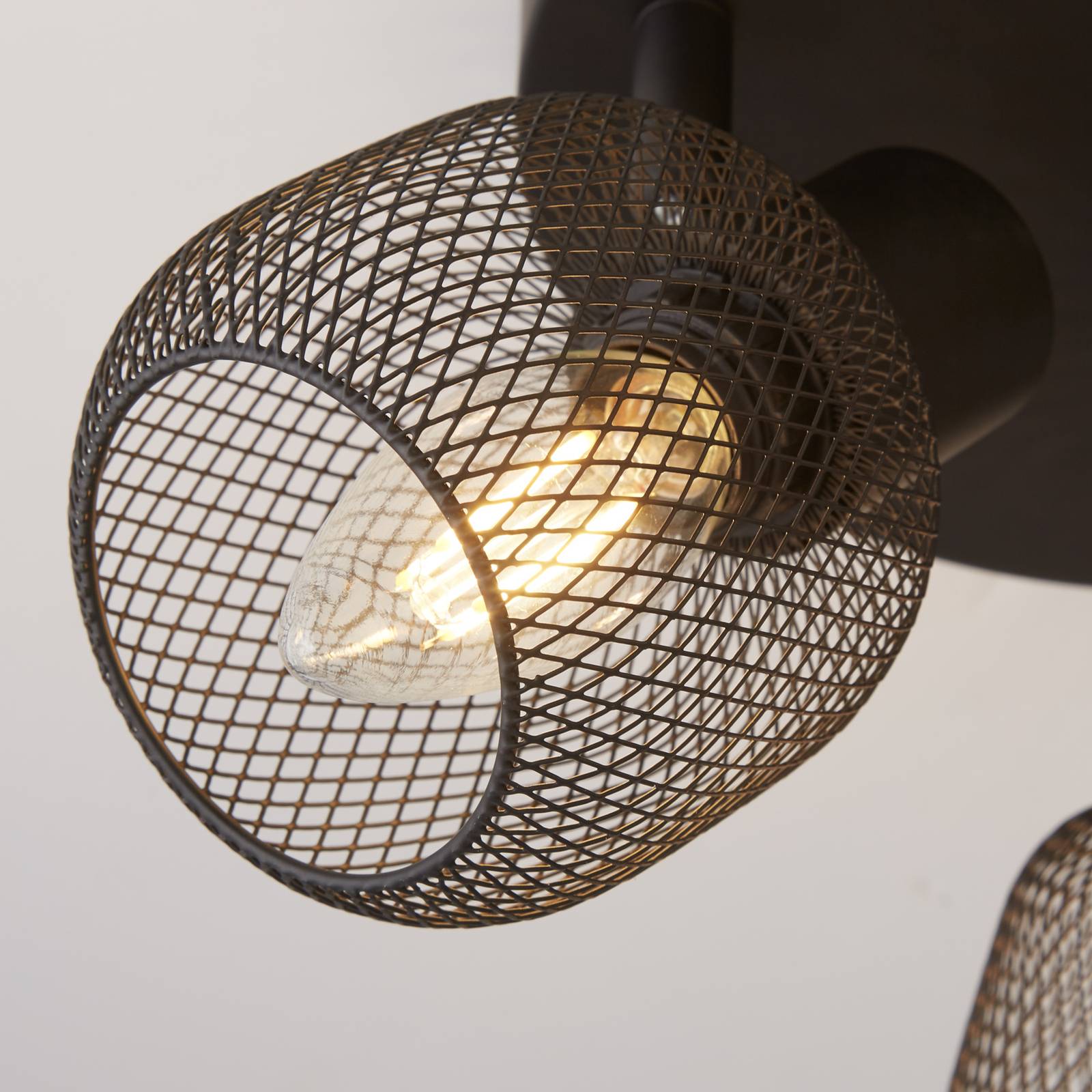 foto del prodotto searchlight plafoniera mesh 3 luci