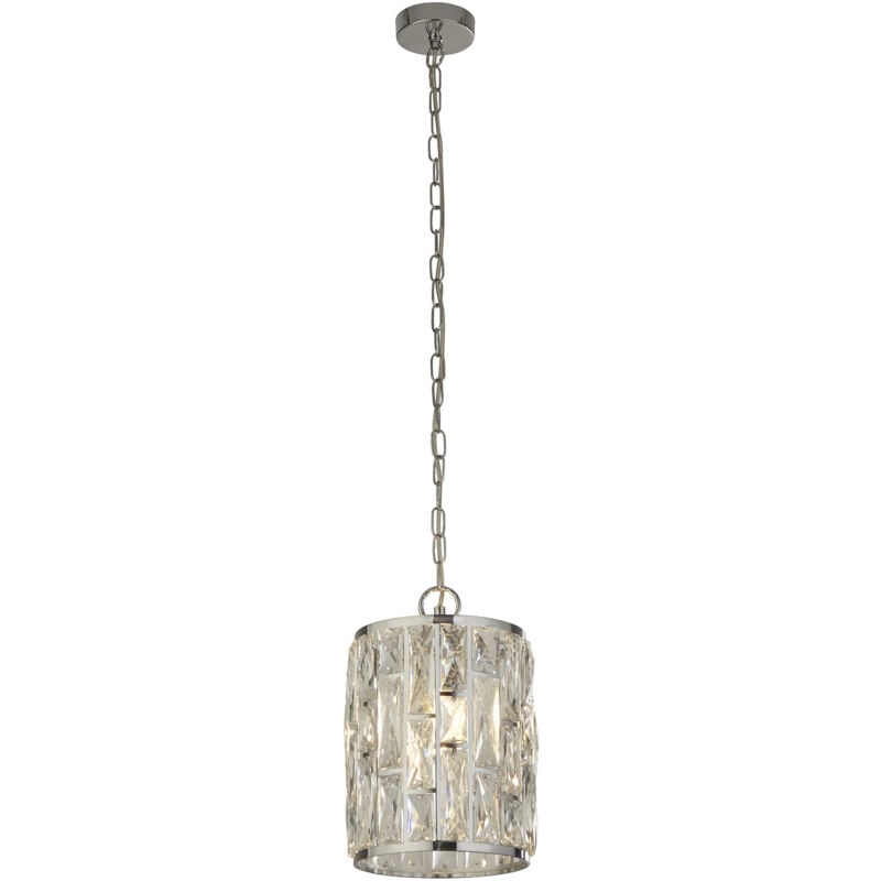 foto del prodotto searchlight sospensione bijou, paralume cristalli, 22 cm