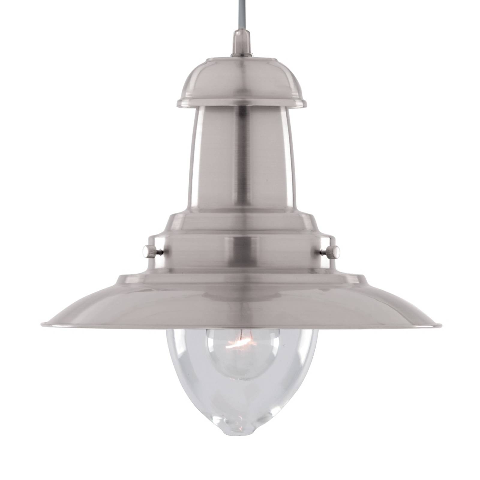 foto del prodotto searchlight sospensione fisherman 32cm argento