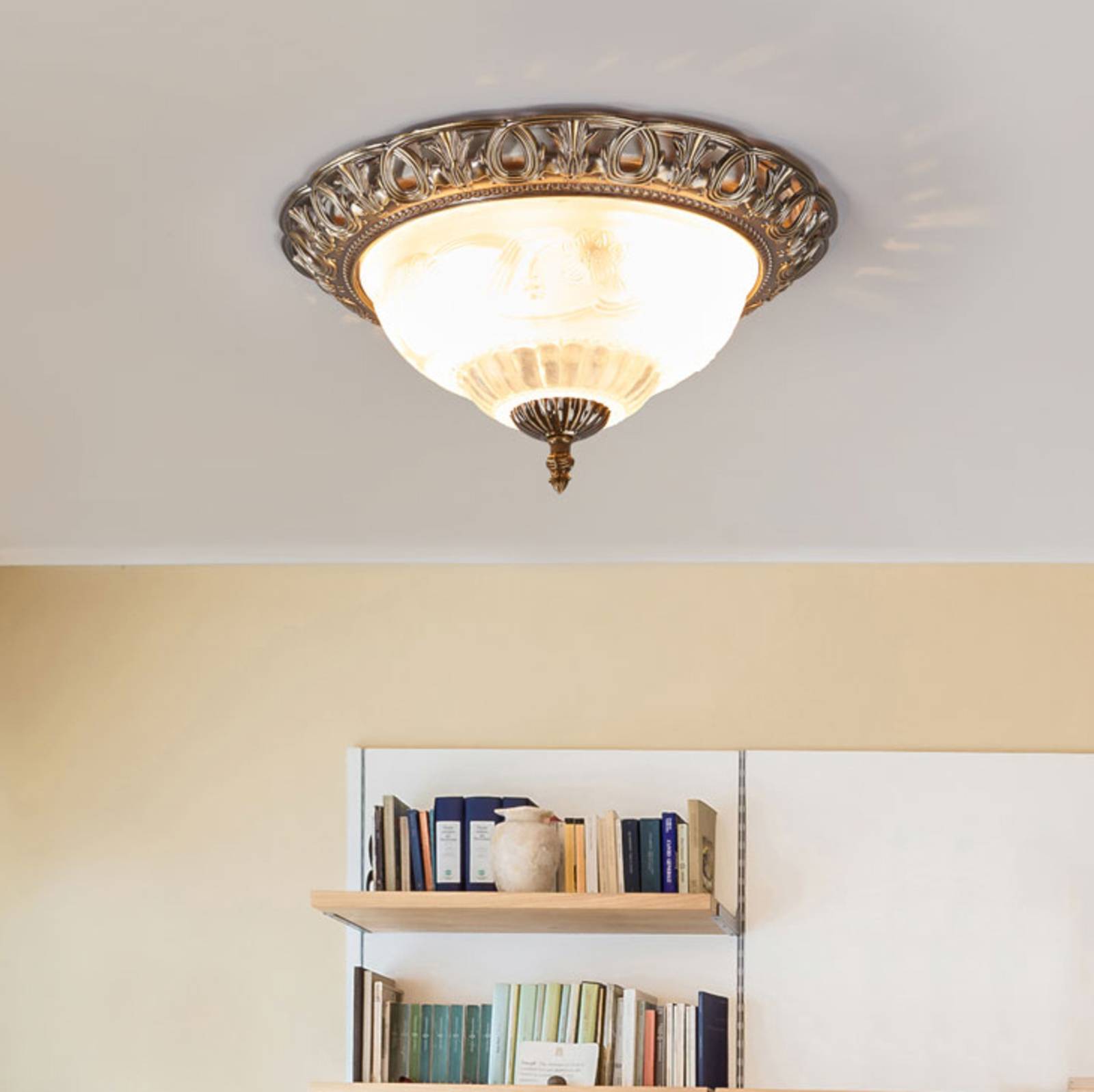 foto del prodotto searchlight sublime plafoniera teresa con bordo decorato