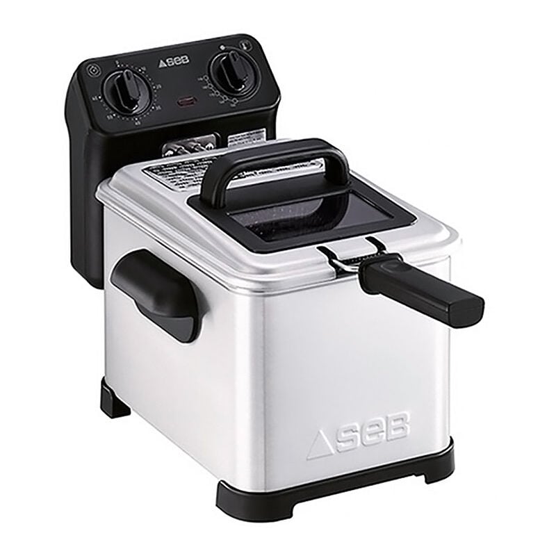 foto del prodotto seb friggitrice 4l 2400w acciaio inox nero fr506d00