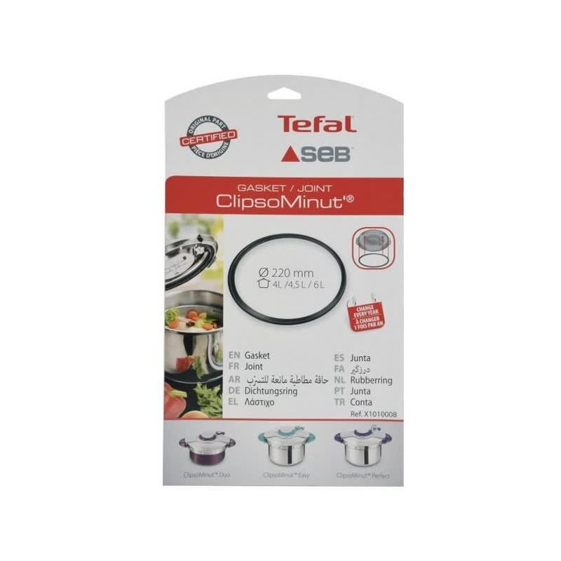 foto del prodotto seb guarnizione clipso minut 4l 4,5l 6l x1010008 per cocotte