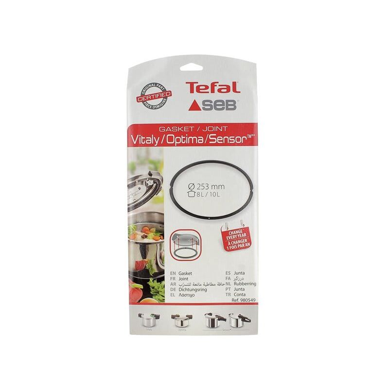 foto del prodotto seb - guarnizione sensore/vitaly/optima 8/10l 980549 per pentola a pressione