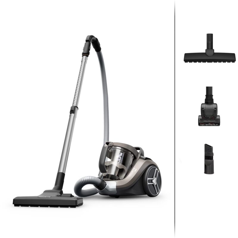 foto del prodotto seb rowenta compact power xxl aspirapolvere senza sacco, capacit 2.5 litri, potenza 900 w, design compatto, sistema di filtraggio a 3 livelli,