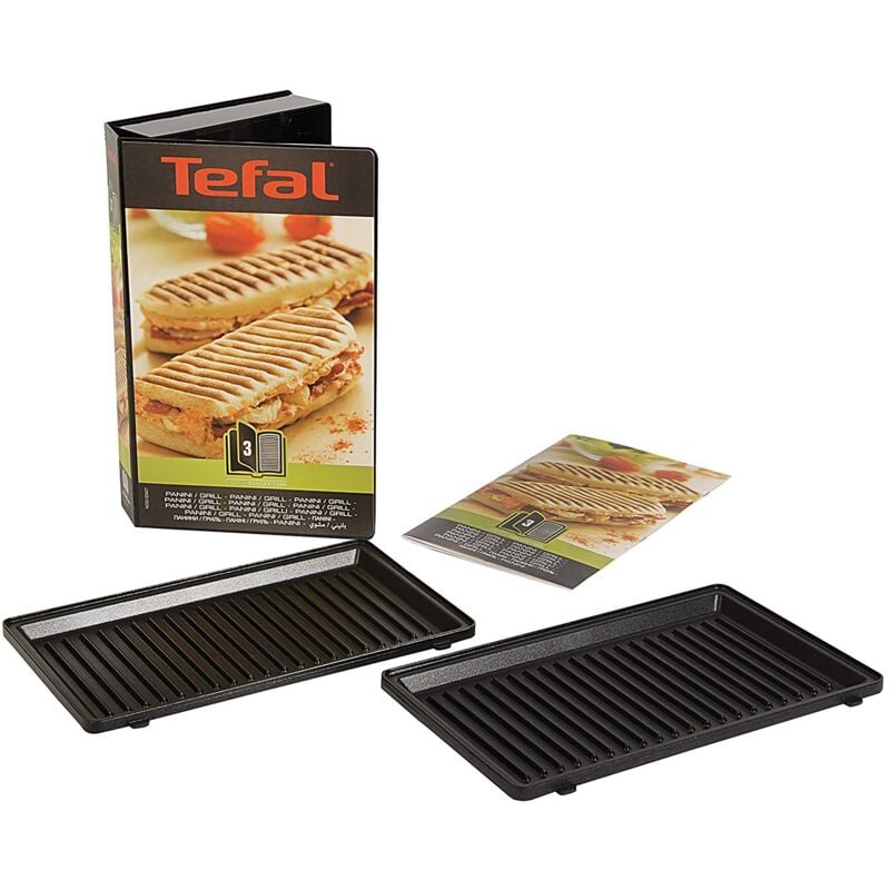 foto del prodotto seb set di 2 piastre grill per panini piastra per waffle, tostapane tefal 3385143045386366163