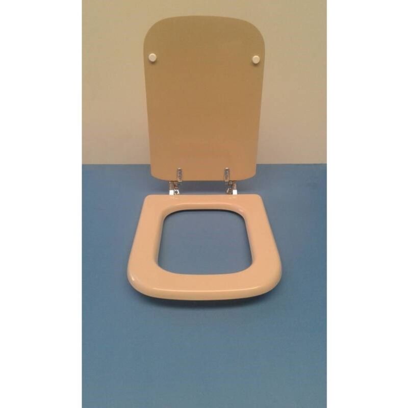 foto del prodotto seba sedile copriwater per serie conca color visone cerniera cromo compatibile