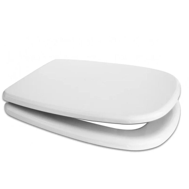 foto del prodotto seba - sedile termoindurente duetto quadro bianco - chiusura normale