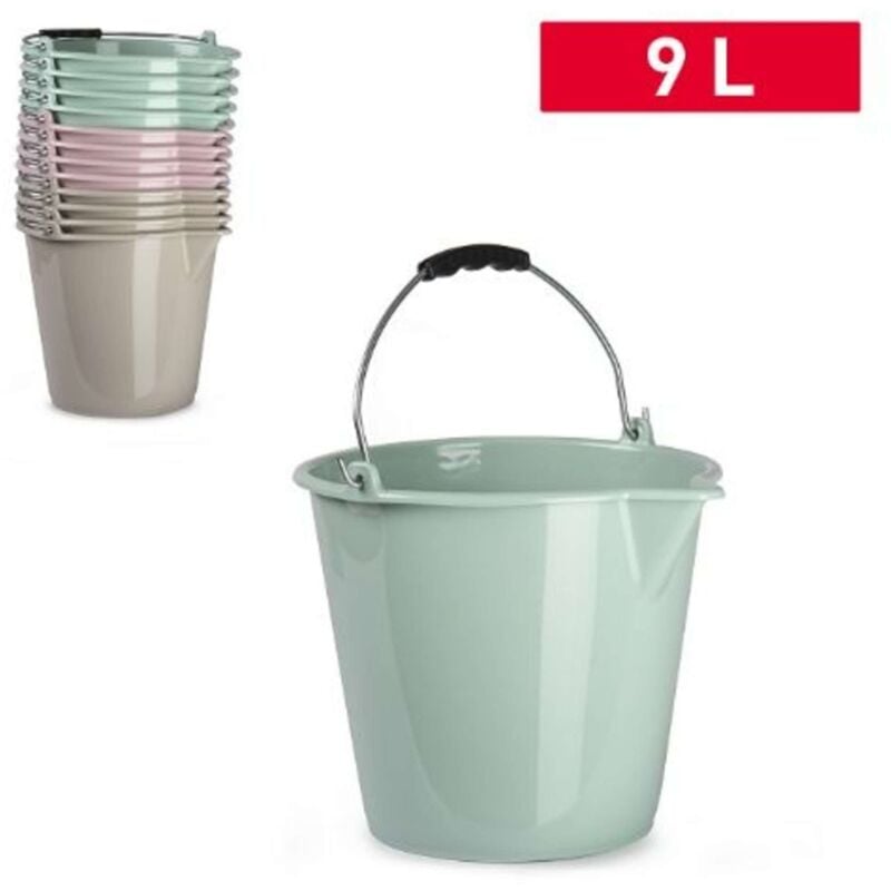 foto del prodotto secchio 9lt con manico colori assortiti 141581a pf
