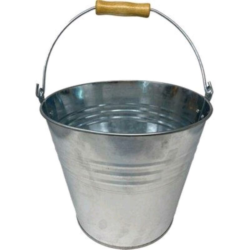 foto del prodotto secchio acciaio galvanizzato domus lt 12 cm 29x21 h.cm 26 2 pz