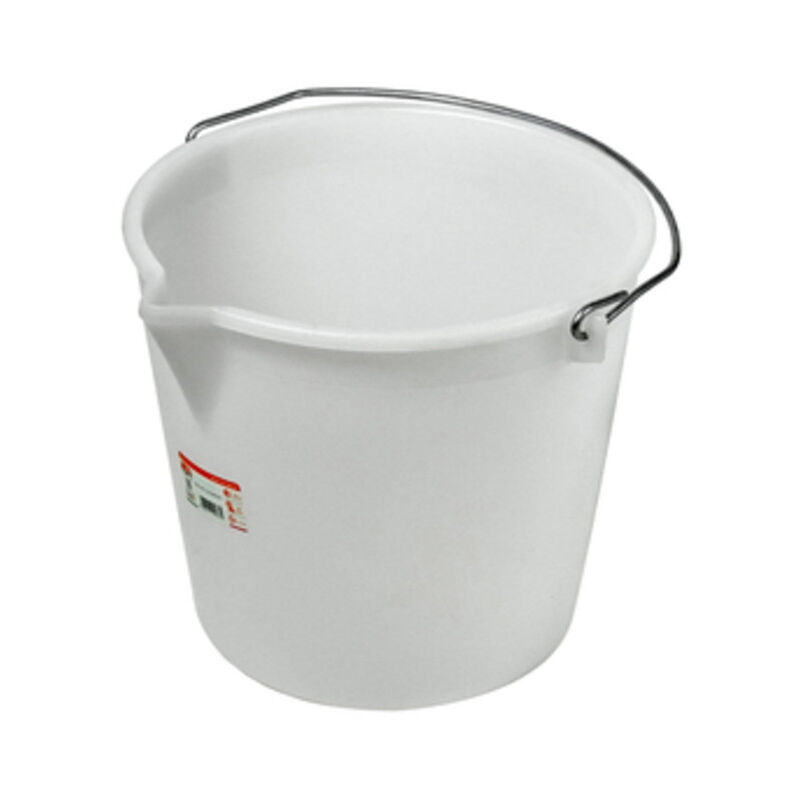 foto del prodotto secchio alimentare con becco lt.17 bianco. prezzo per 1 pezzo.