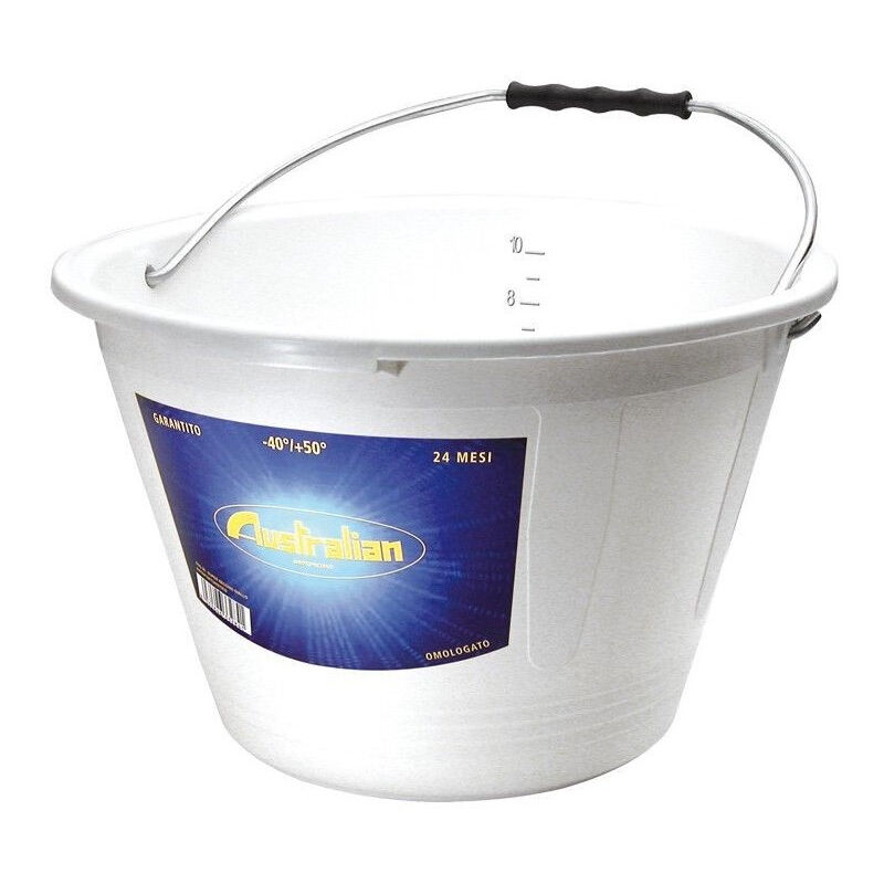 foto del prodotto secchio bianco in plastica per muratore australian