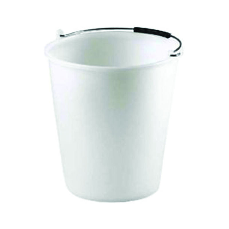 foto del prodotto secchio casalingo in polietilene bianco cm.26x24 lt.7