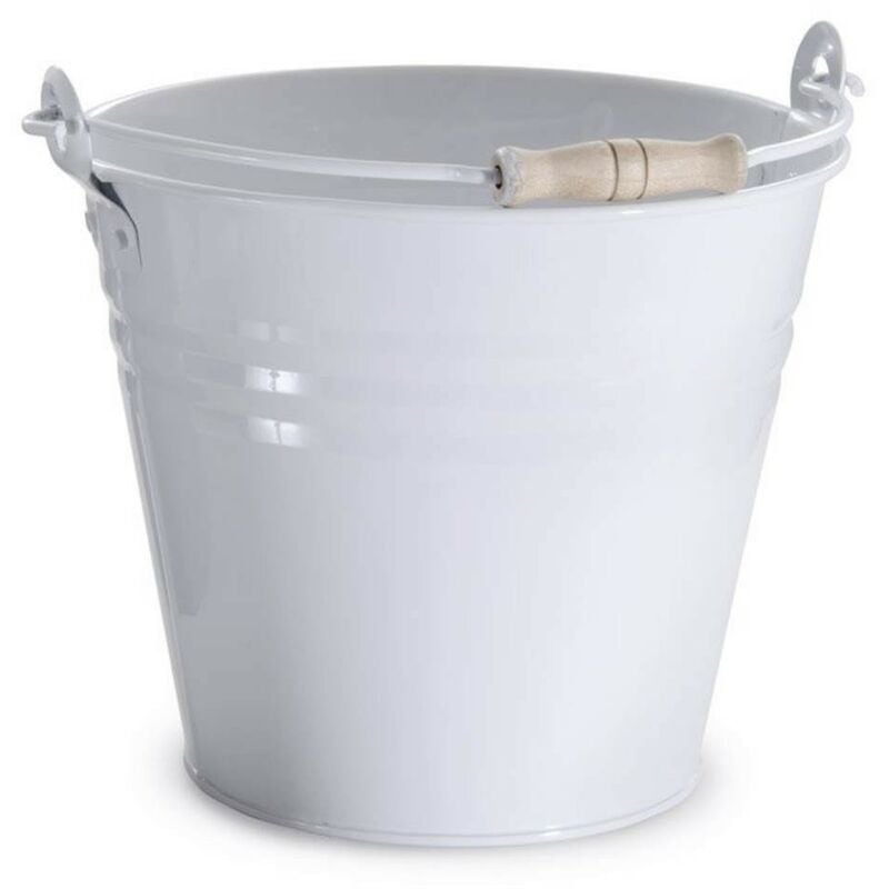 foto del prodotto secchio colato bianco d. 28 x h.26 cm