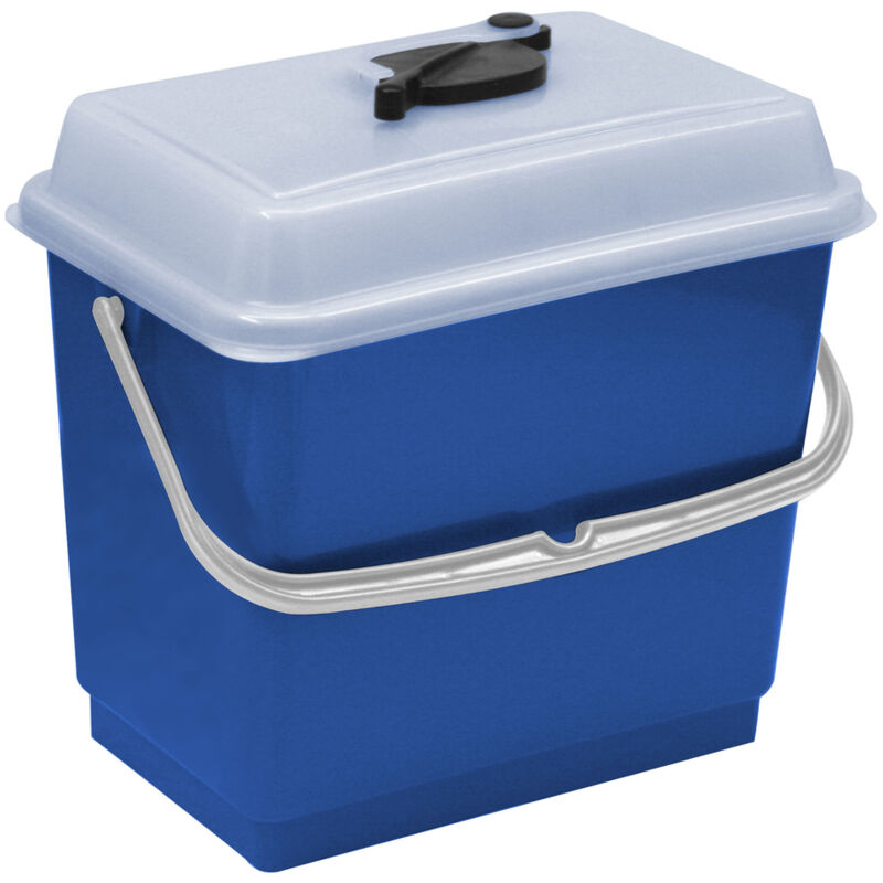 foto del prodotto secchio con coperchio 4 litri blu