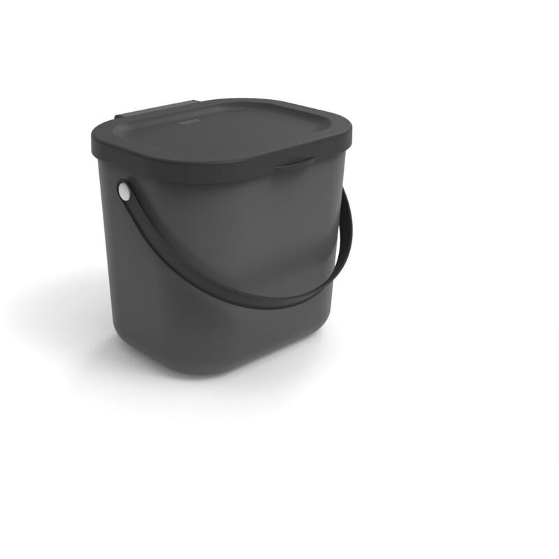 foto del prodotto secchio contenitore rotho antracite plastica riciclata