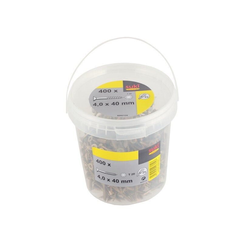 foto del prodotto secchio da 400 viti tf tx 4x0,4 mm punta t20 suki