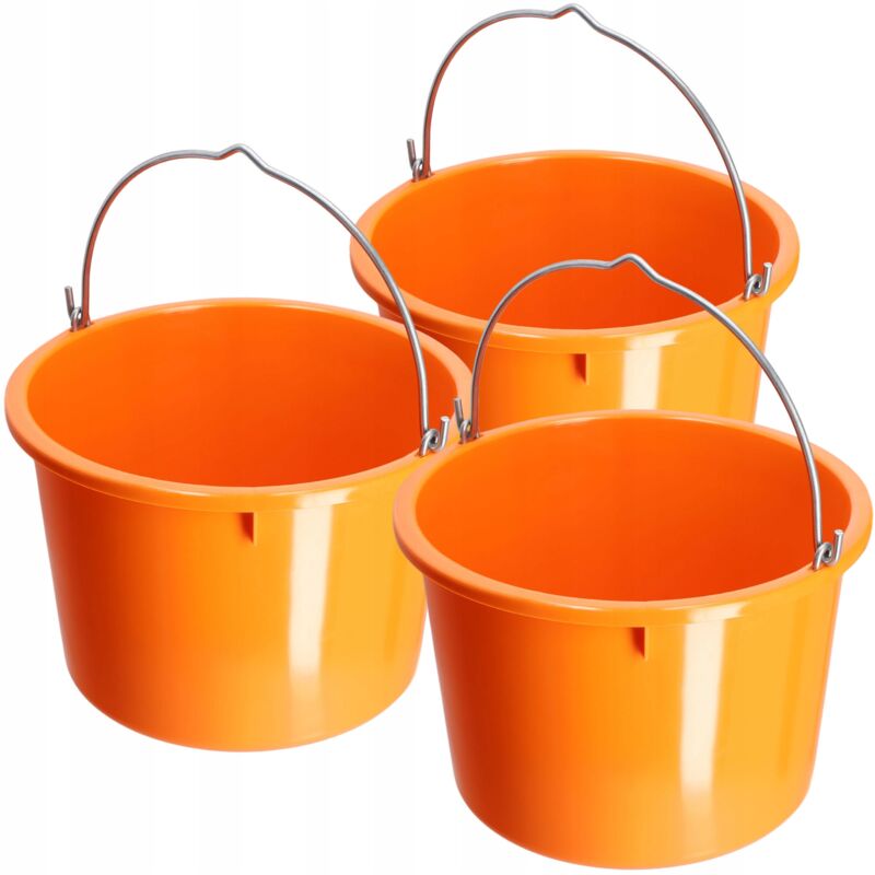foto del prodotto secchio da costruzione kadax 20l 40kg robusto 3 pz.