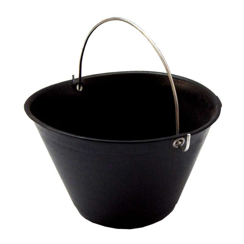 foto del prodotto secchio da muratore in plastica nera
