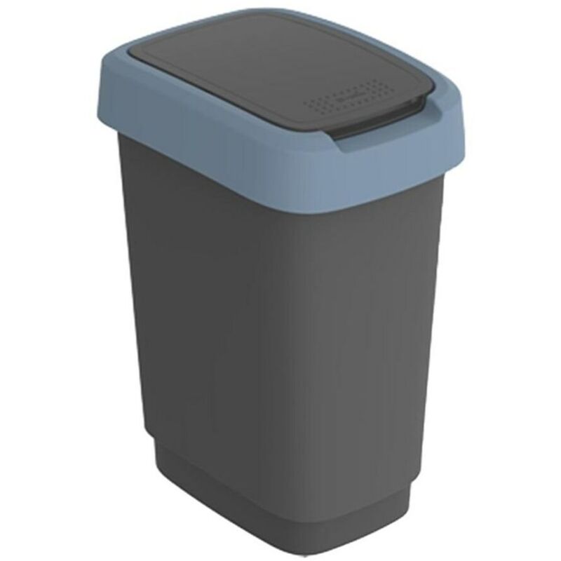 foto del prodotto secchio della spazzatura rotho twist blue azzurro plastica 50 l
