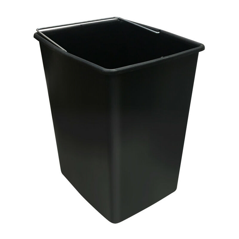 foto del prodotto secchio di ricambio in plastica basic, top comfort, 17 l, con manico in metallo, nero arregui