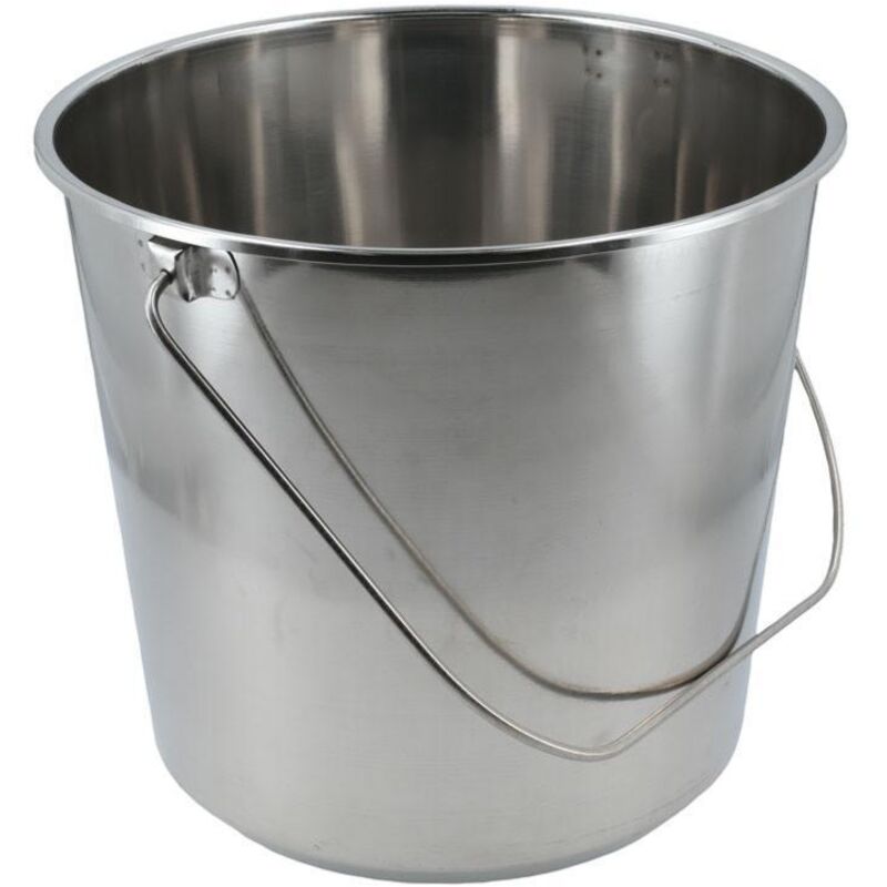 foto del prodotto secchio grande da 20 litri in acciaio inox, profondit 310 mm