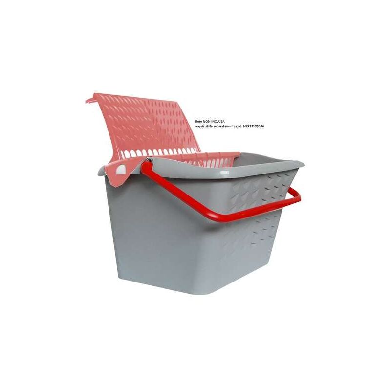 foto del prodotto secchio grigio rosso 10 litri nespoli