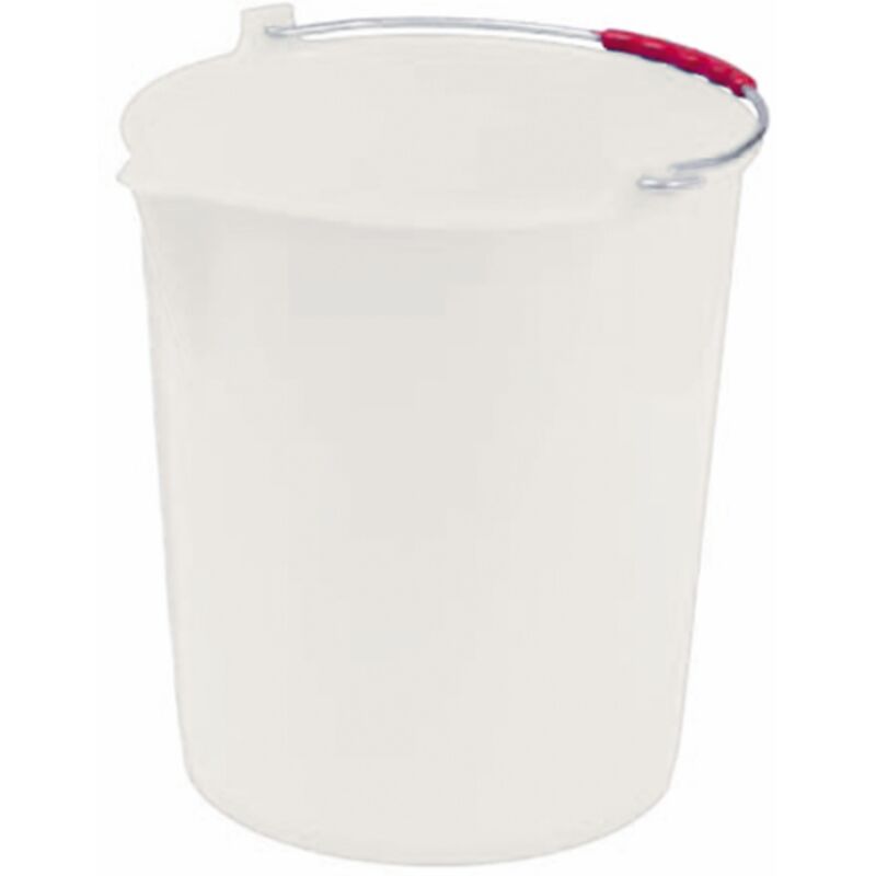 foto del prodotto secchio in pvc c becco lt 17 bianco