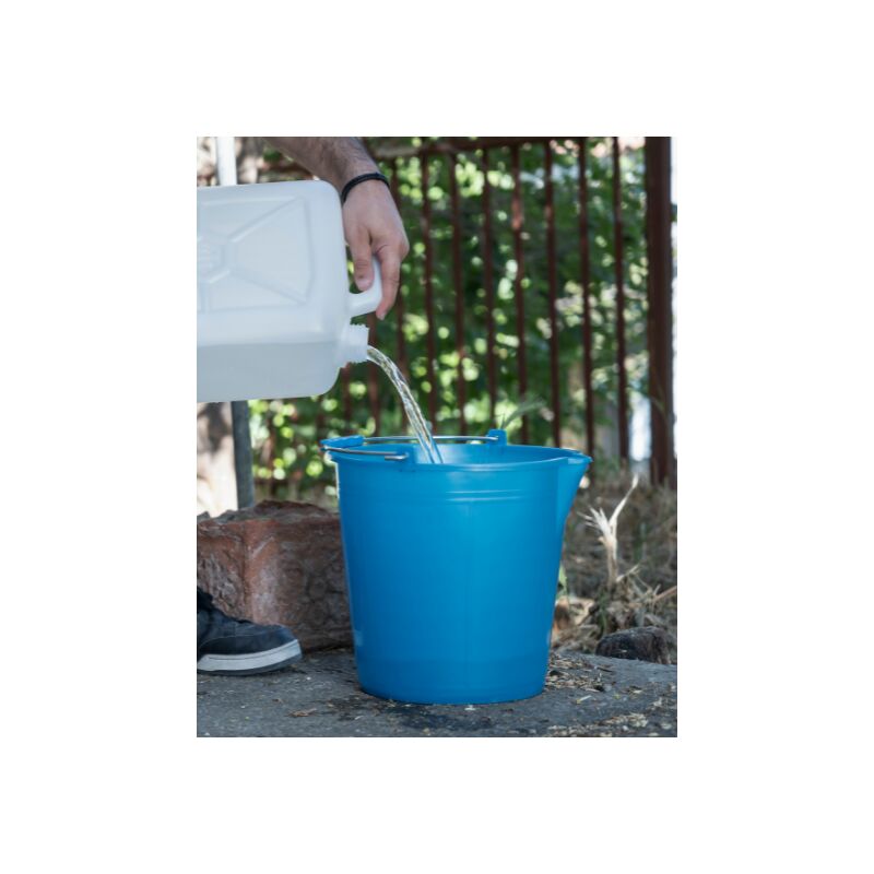 foto del prodotto secchio plastica con manico e becco ecoplast 10 litri