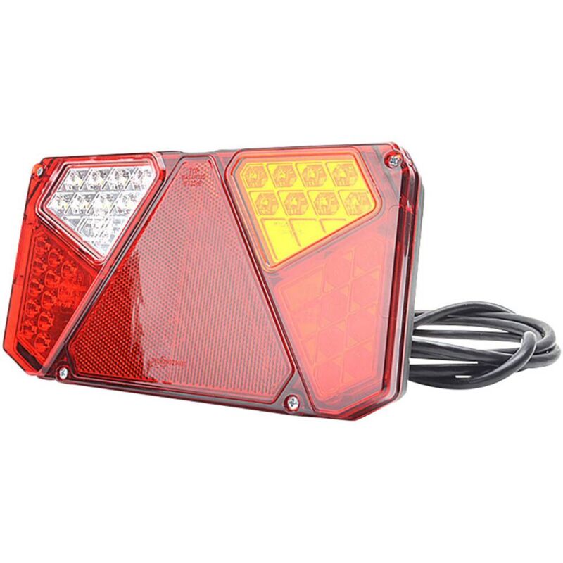 foto del prodotto secor t fanale posteriore per rimorchio cavi terminali luce di direzione, luce di stop, fanale posteriore, riflettore,